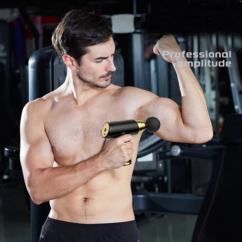 Facial Massager Gun, Cordless Handheld Deep Tissue Muscle Massager