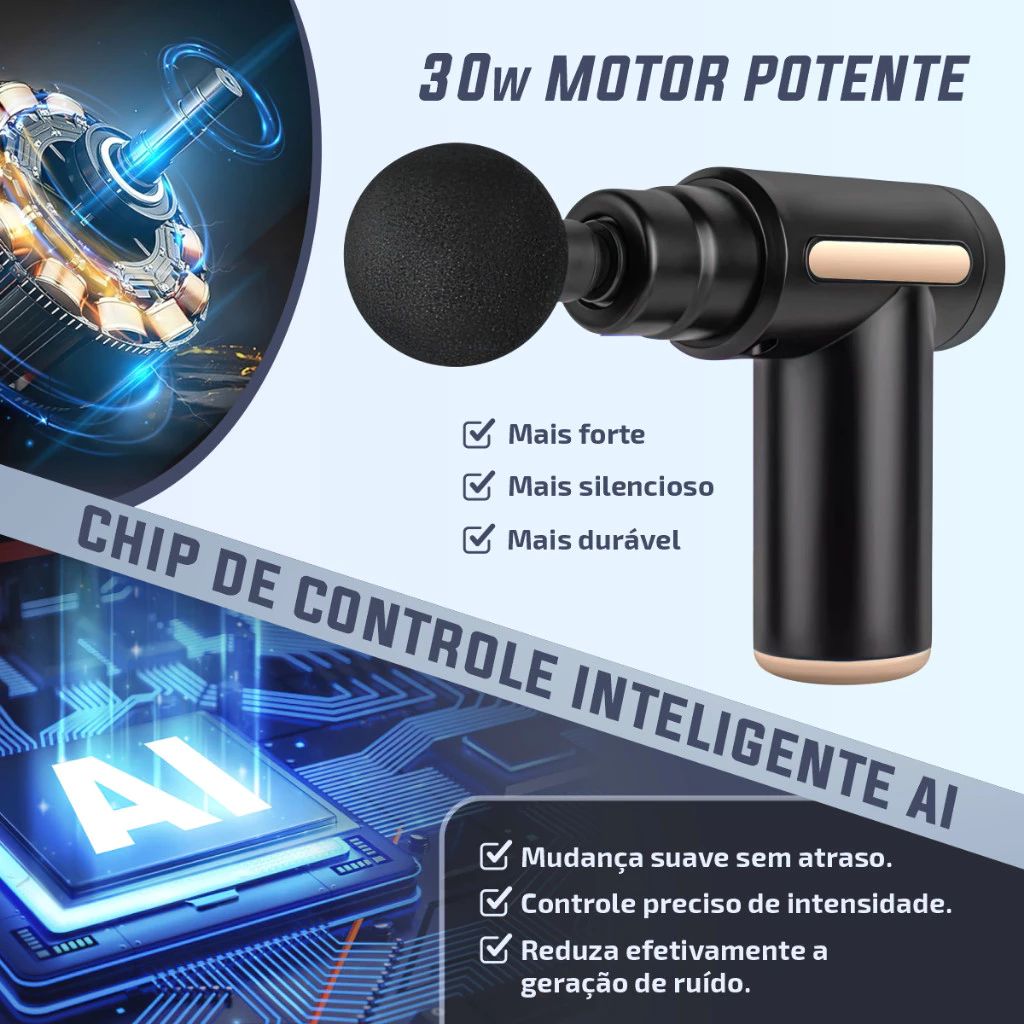 Deep Tissue Massager Gun for Neck & Legs Pain Relief – Physiotherapy Muscle Recovery Tool