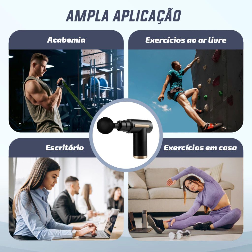 Deep Tissue Massager Gun for Neck & Legs Pain Relief – Physiotherapy Muscle Recovery Tool