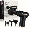 Facial Massager Gun, Cordless Handheld Deep Tissue Muscle Massager