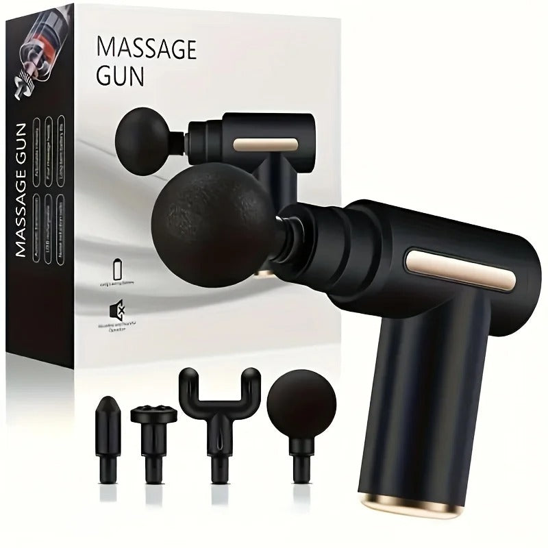 Facial Massager Gun, Cordless Handheld Deep Tissue Muscle Massager