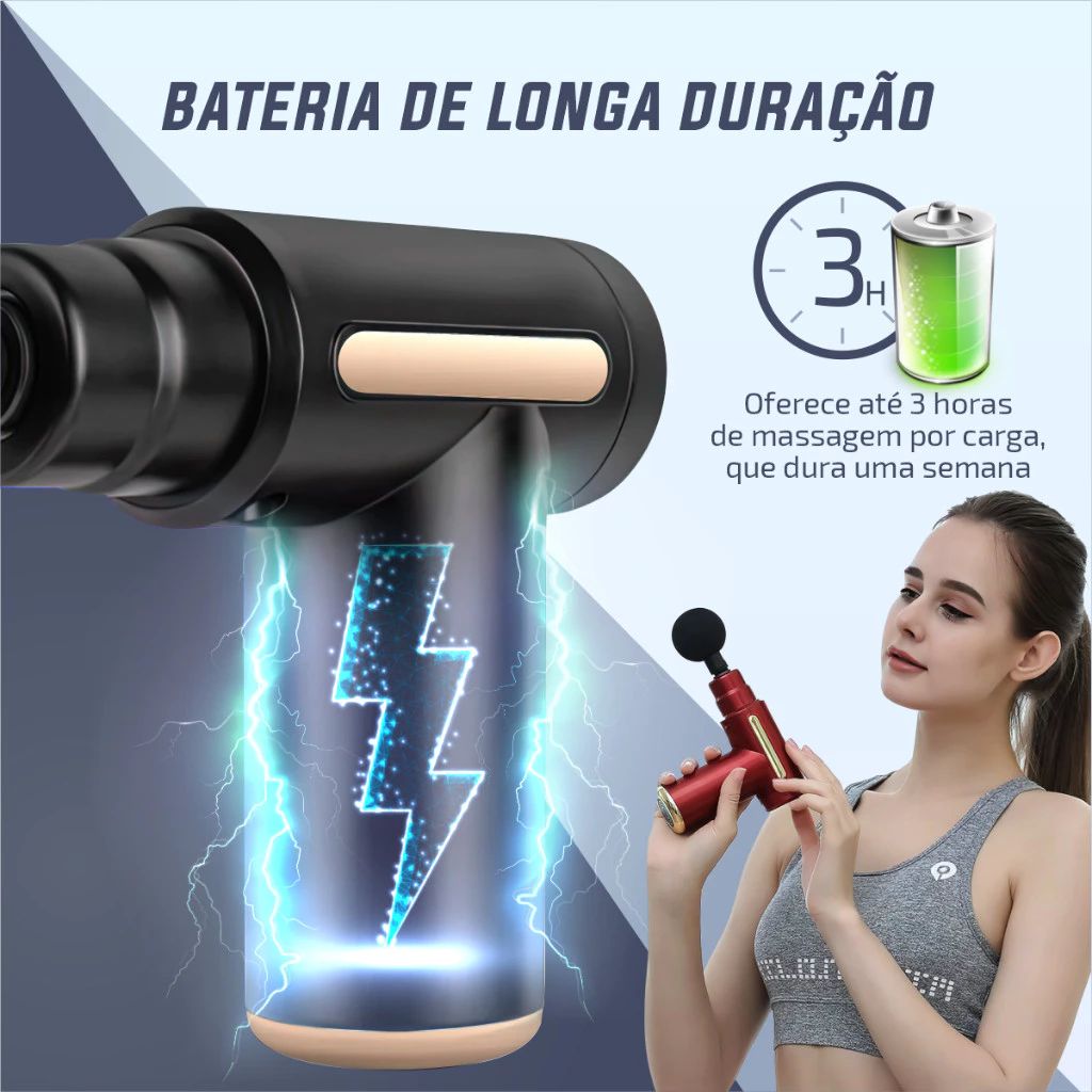 Deep Tissue Massager Gun for Neck & Legs Pain Relief – Physiotherapy Muscle Recovery Tool